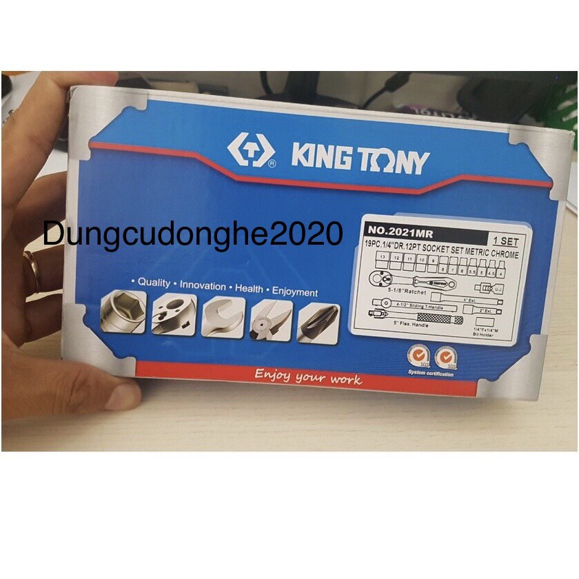 Bộ Tuýp 1/4" 19 Chi Tiết Hệ Mét Kingtony 2021MR