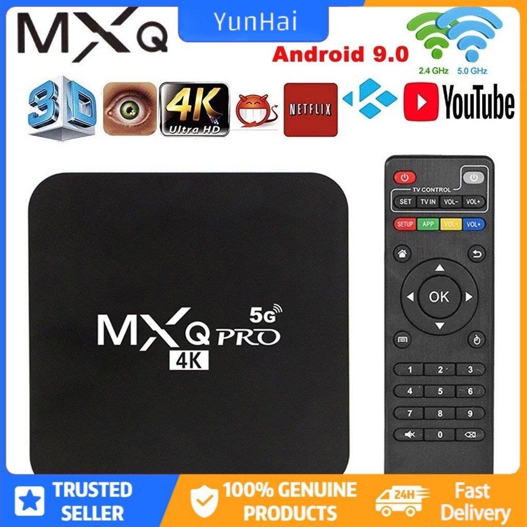 Tv Box 4g + 64g Android 10.1 Os Kd S905W 4k 2.4ghz Wifi Lõi Tứ Và Phụ Kiện