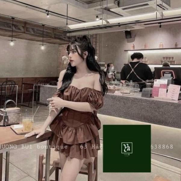 Set đồ nữ cá tính, set váy ngắn áo quây đi chơi sang chảnh mùa hè đẹp YA131