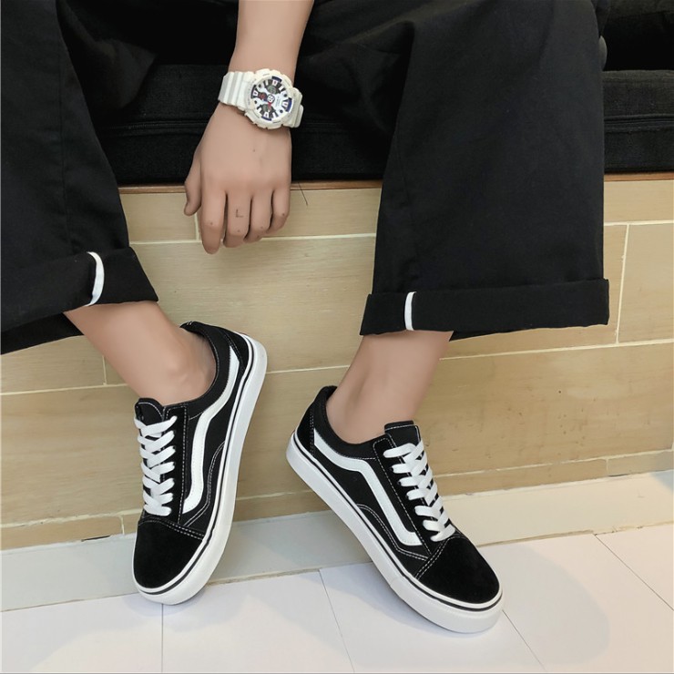 Giày Vans Old Skool Đen Trắng, giày thể thao nam nữ đầy đủ tem/tag/mác FULLBOX