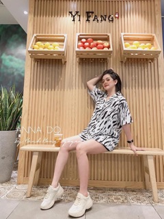 Áo sơ mi đôi cổ vest