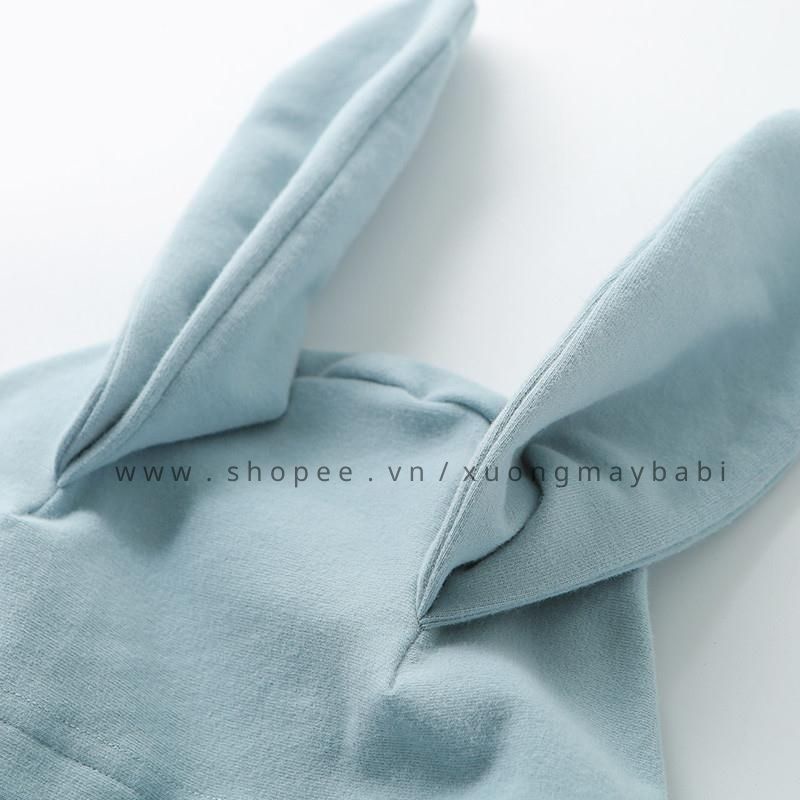 ÁO NỈ HOODIE CÓ MŨ TRÙM ĐẦU TAI MÈO CHO BÉ 8-18KG