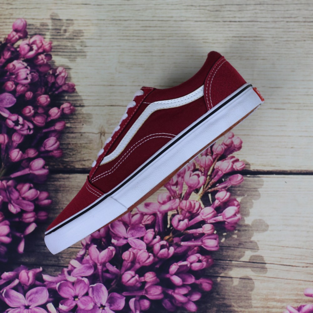 Giày Sneaker Van Cá Tính Nam Đỏ Đô