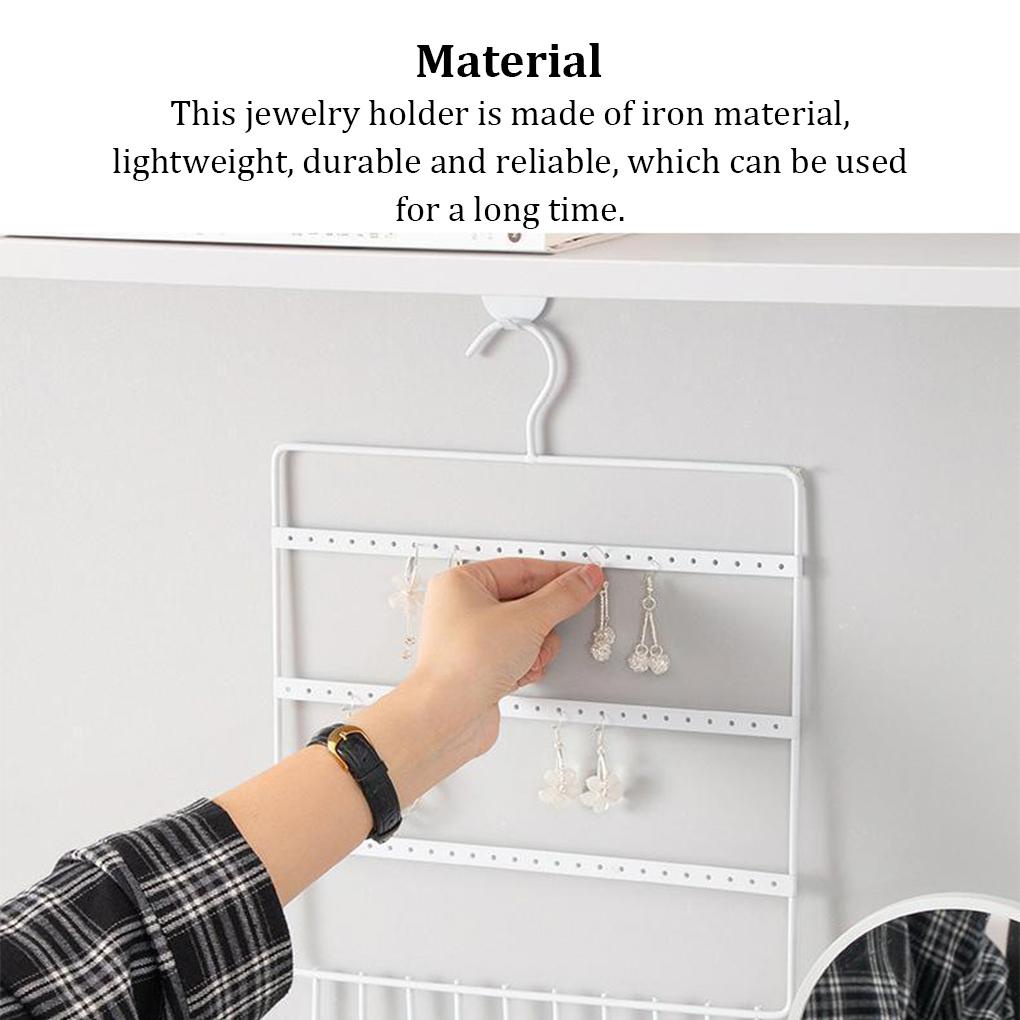 Giá Đỡ Trưng Bày Trang Sức Khuyên Tai / Nhẫn Nhiều Tầng Bằng Sắt Sức Chứa Lớn S