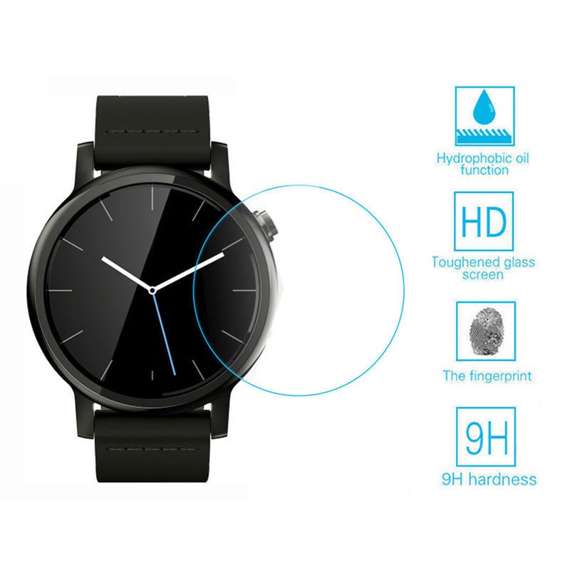 1 Kính Cường Lực Tròn Bảo Vệ Màn Hình Cho Đồng Hồ Thông Minh 23-27dg