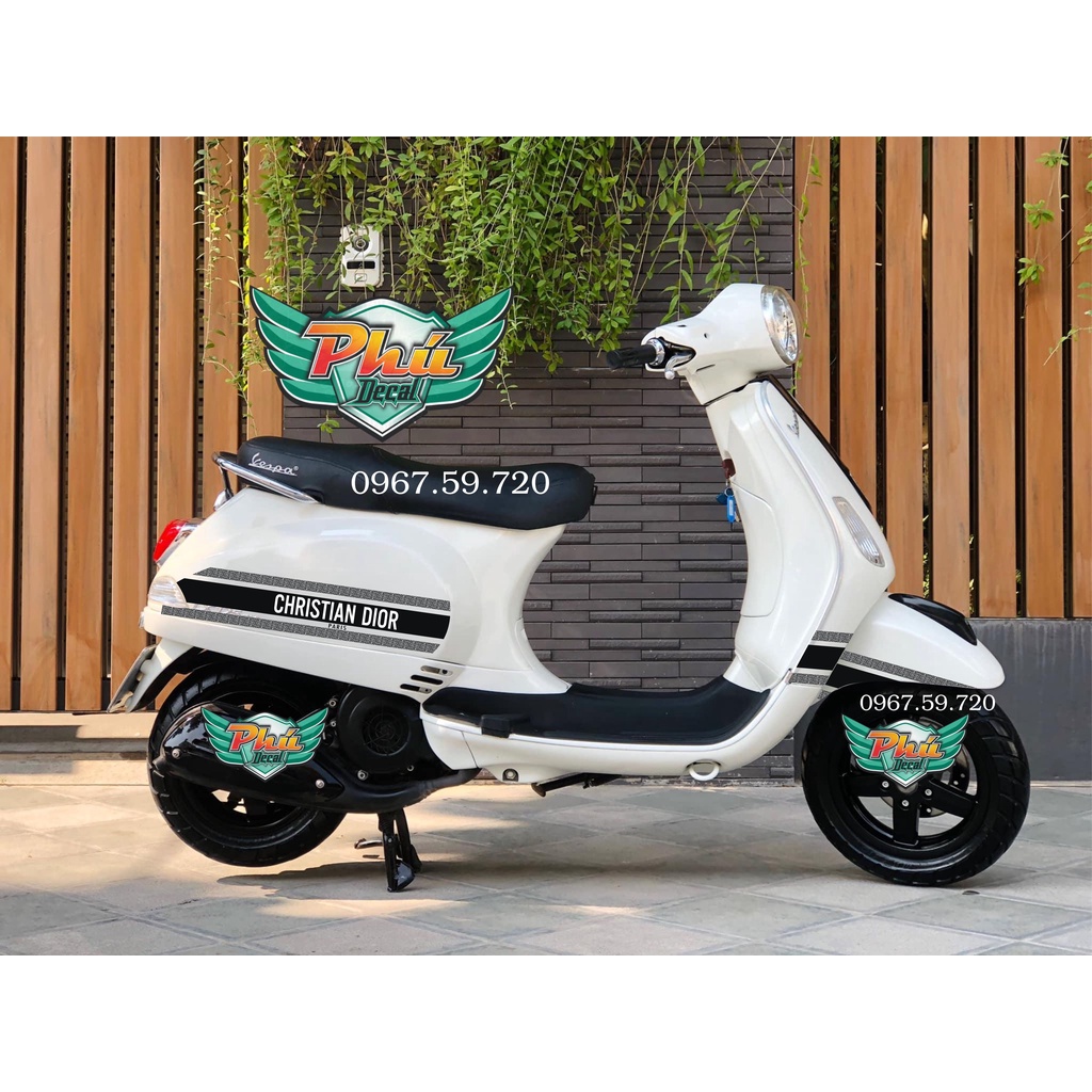 Bộ tem rời Christian Dior Vespa LX