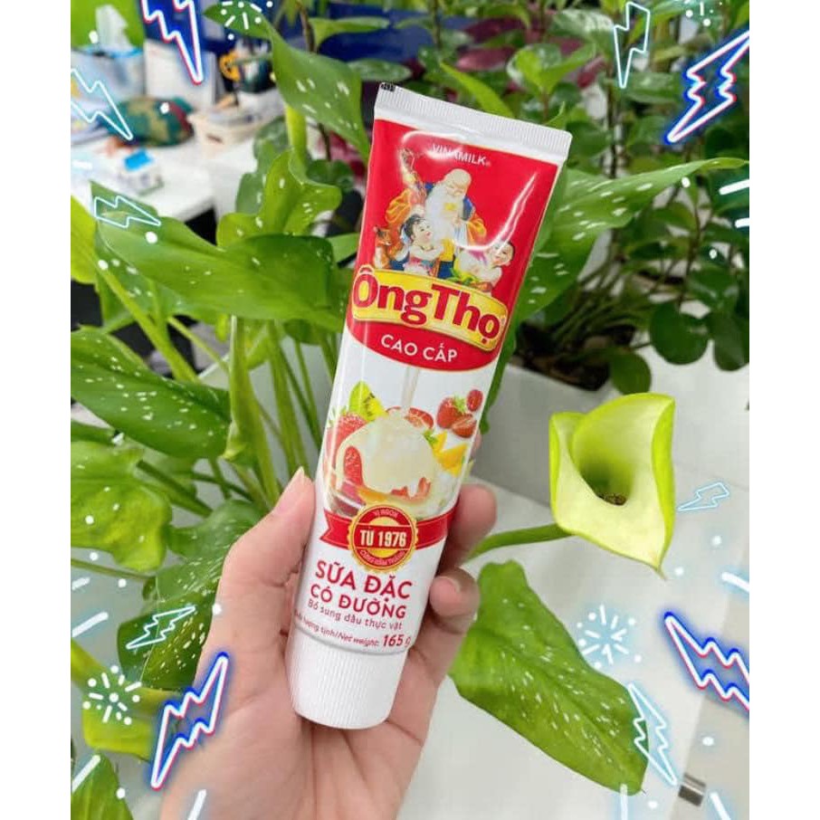 [SIÊU HOT] Sữa Đặc Ông Thọ Dạng Tuýp, 165gr Chính Hãng, Thiết Kế Nhỏ Gọn, Tiện Lợi, Dễ Dang Mang Theo, Không Sợ Dư Thừa