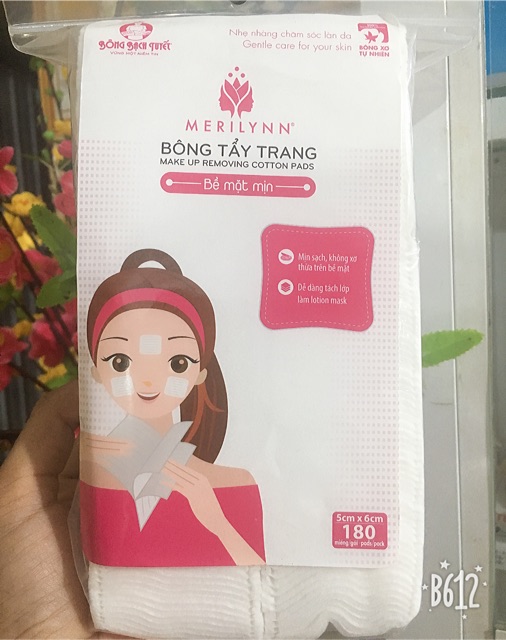 Bông Tẩy Trang Merilynn 180 Miếng