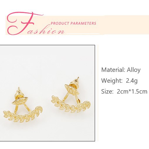 Fashion Korean Style Hanging Leaf Earrings