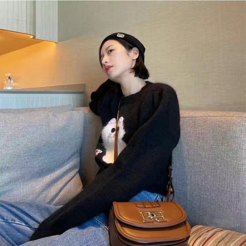 Áo Len Nữ 2021/ Áo Len Thêu Mèo NEW