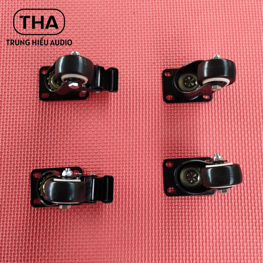 Bánh Xe Đẩy Loa Hàng Nhập 50mm, Bánh Xe Loa Kéo Cao Su Loại Tốt  - Trung Hiếu Audio