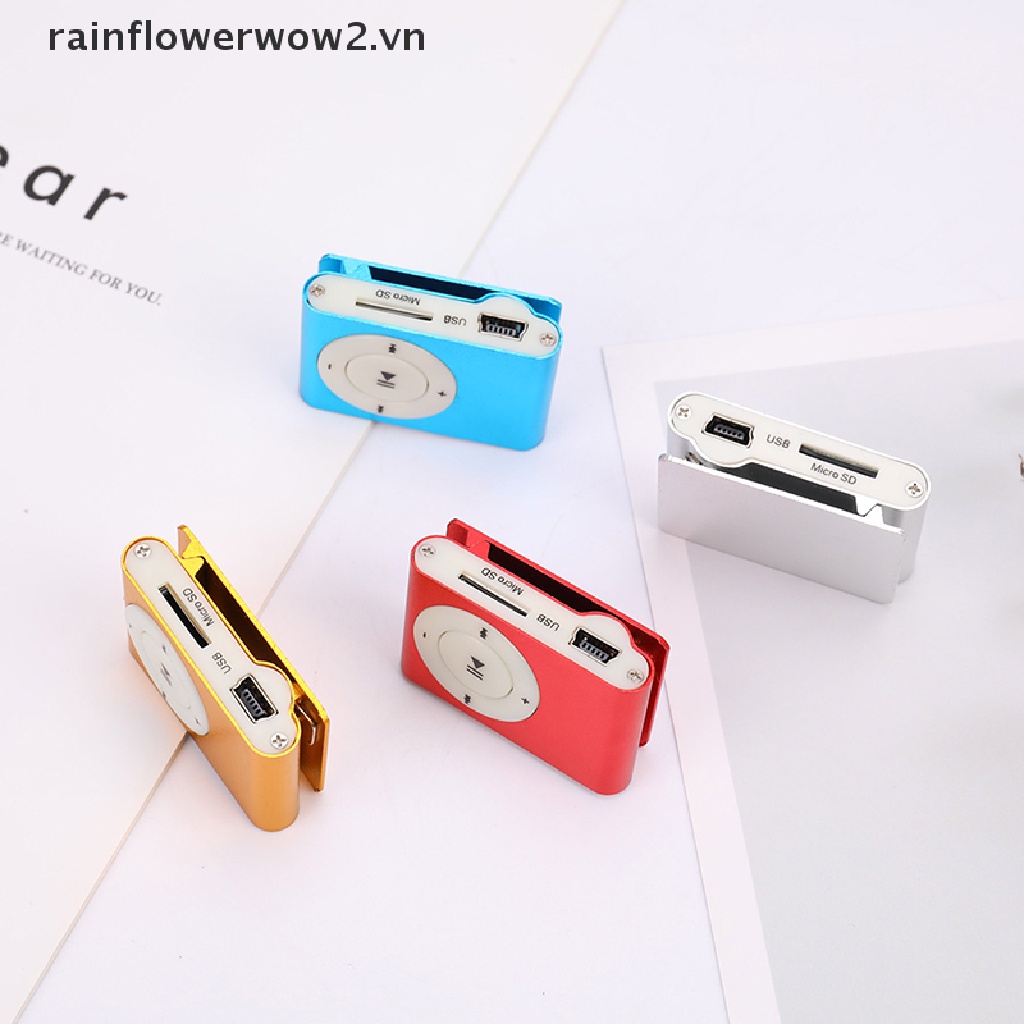 Máy Nghe Nhạc MP3 Mini Di Động Hỗ Trợ Thẻ Nhớ Micro TF 32GB