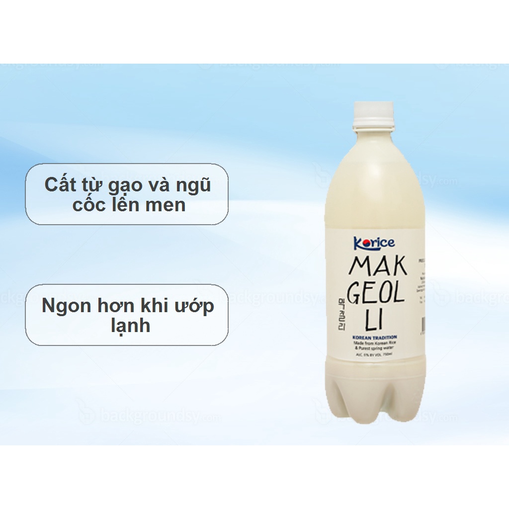 NƯỚC GẠO HÀN QUỐC 5 VỊ TRÁI CÂY 750ML