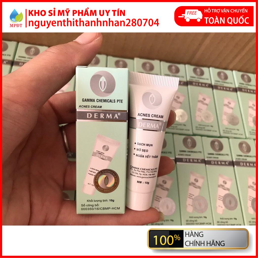 Kem mụn Derma Anti Acne Cream chính hãng giảm mụn, mờ thâm, đầu đen, mụn ẩn, mủ