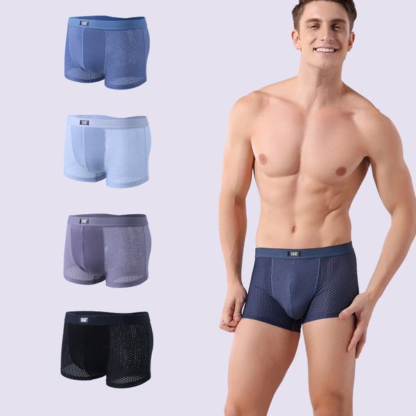 COMBO HỘP 4 CHIẾC QUẦN SỊP ĐÙI NAM THÔNG HƠI MEN'S