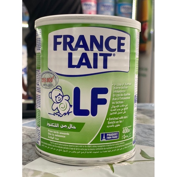 Sữa Francelait LF dành cho trẻ tiêu chảy, không dung nạp Lactose hộp 400g