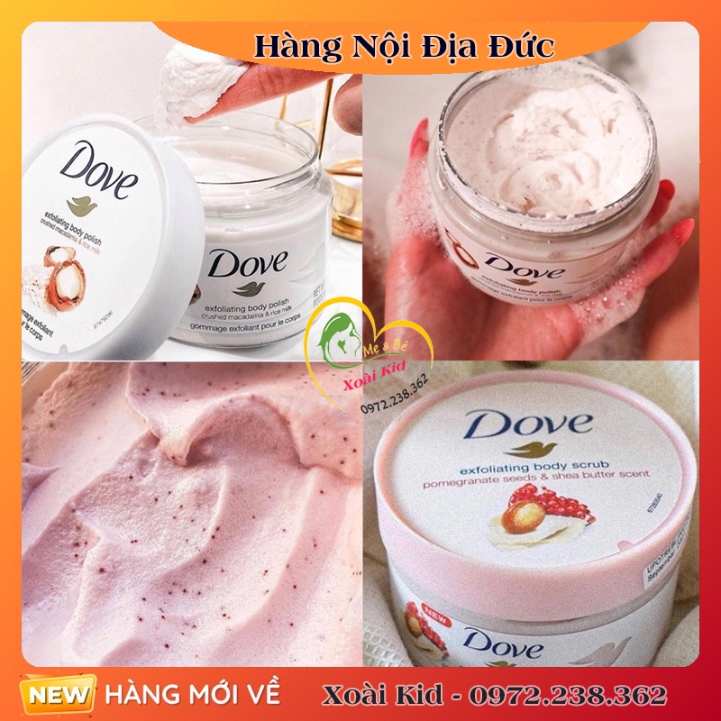 Tẩy da chết body DOVE nội địa Đức, Đủ Bill và Review | BigBuy360 - bigbuy360.vn