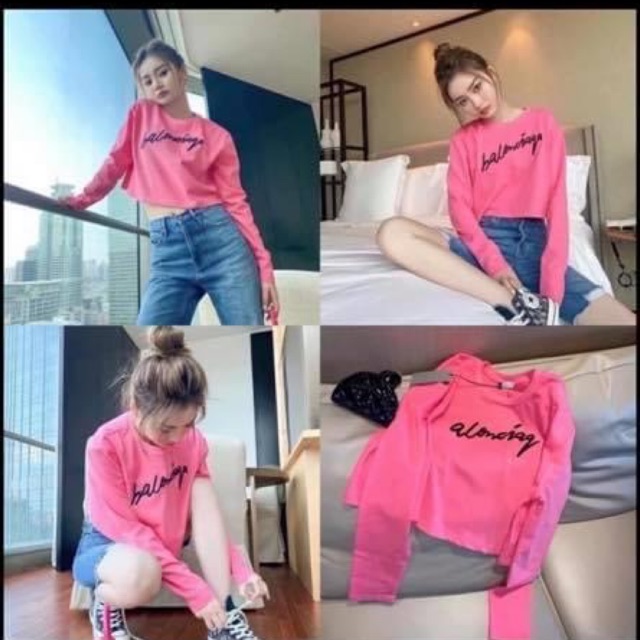 ÁO CROPTOP THÊU CHỮ