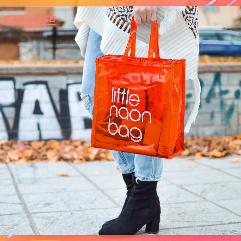 Túi Xách PVC Trong Suốt Cỡ Lớn Chống Thấm Nước Thời Trang Đi Biển Mùa Hè