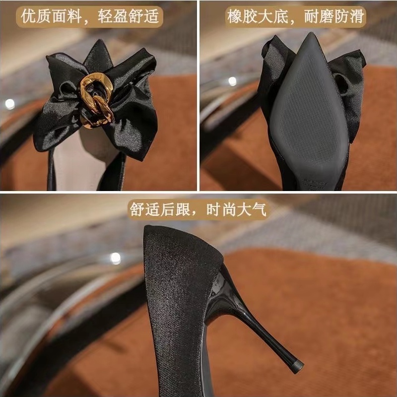 Giày cao gót mũi nhọn thời trang thu đông quyến rũ năm 2022 cho nữ