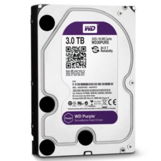 Ổ cứng 3TB western purple 3.5" bảo hành 3 tháng | BigBuy360 - bigbuy360.vn