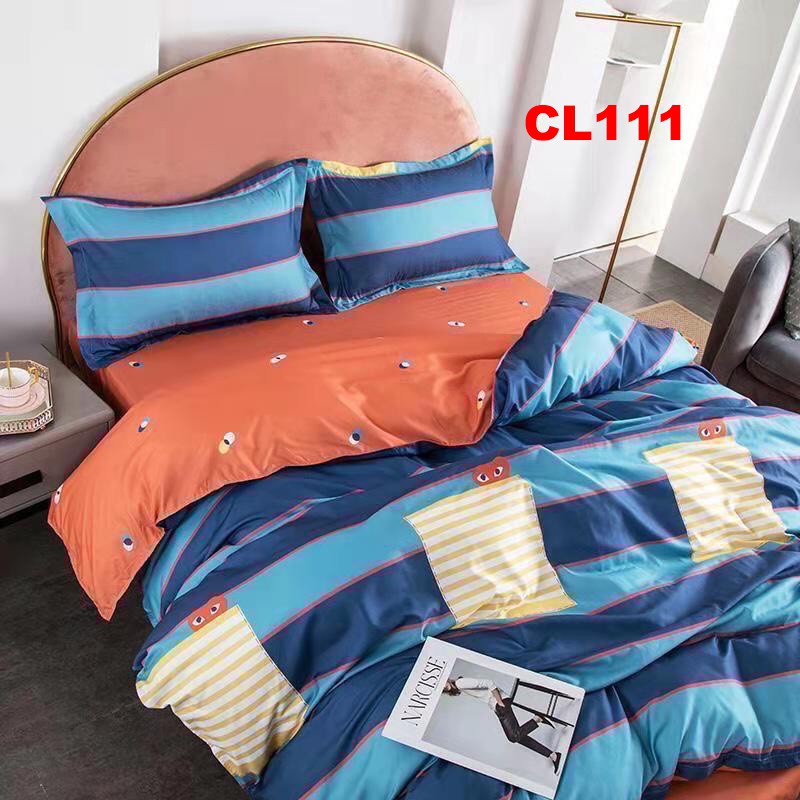 Bộ chăn ga gối CL108 set 4 món Loại 1 Cotton poly hàng Loại 1 nhập khẩu