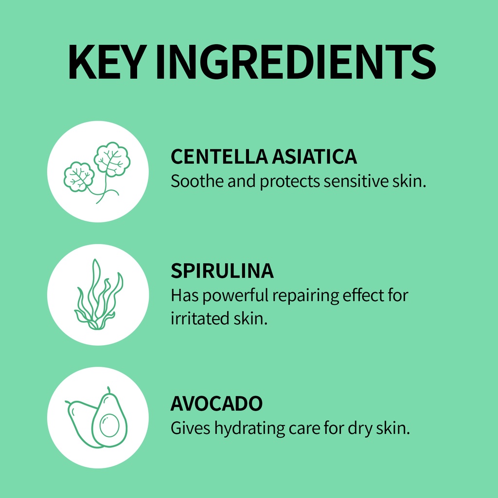 [XYCOS ] Cica Green Serum 50ml 【EVE VEGAN】