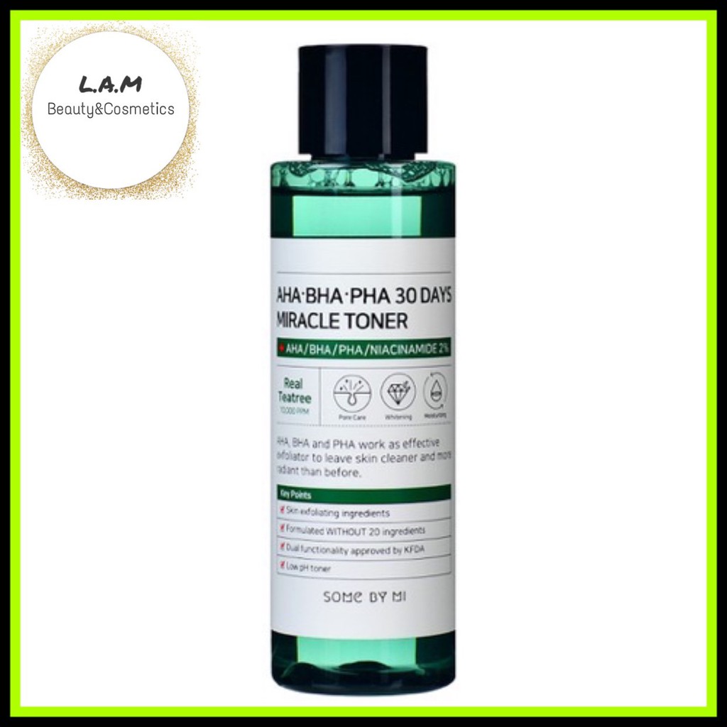 Nước Hoa Hồng Some By Mi AHA-BHA-PHA 30 Days Mracle Toner 150ml