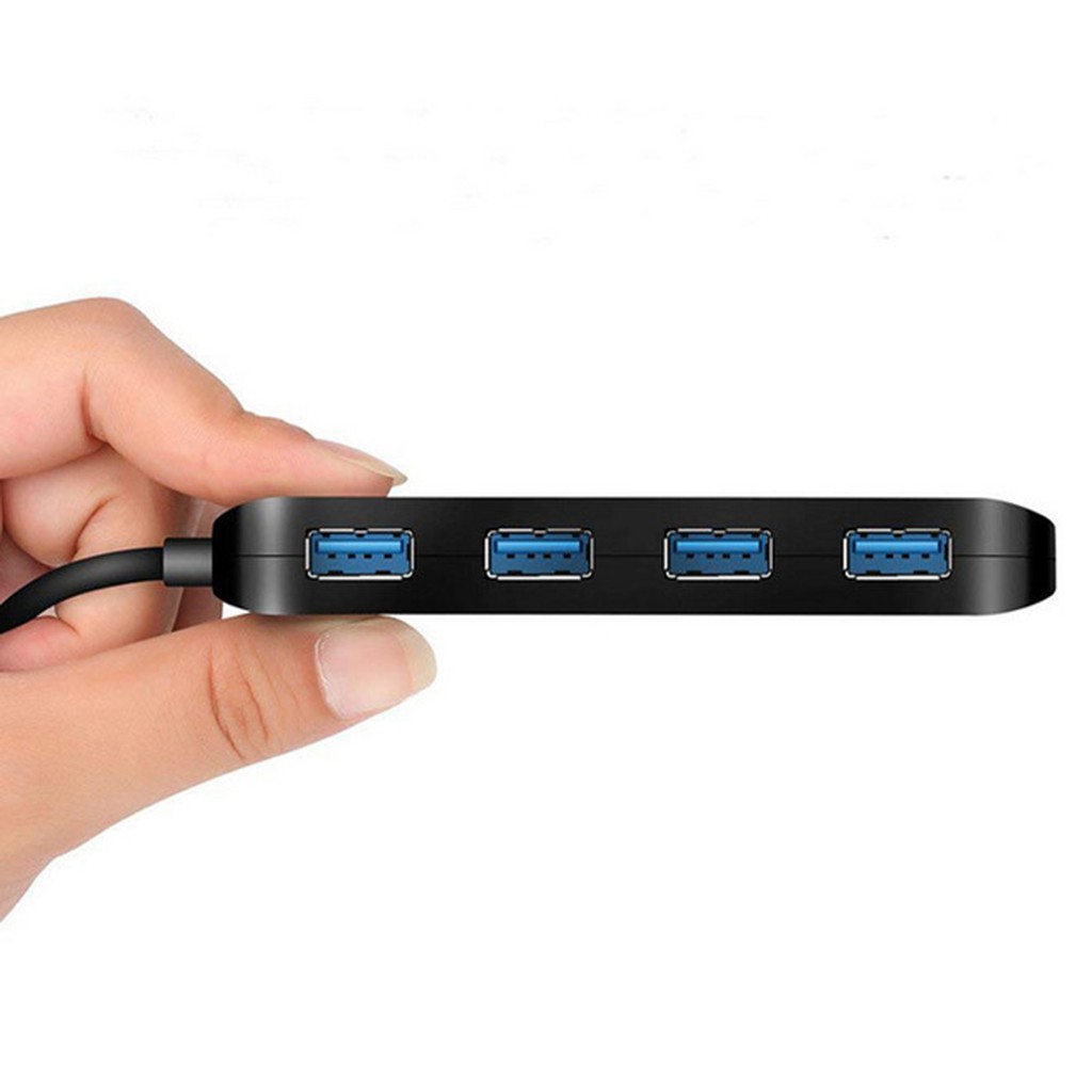 Cổng chia USB 4 cổng - Màu đen - Có công tắc - Bảo hành 6 tháng