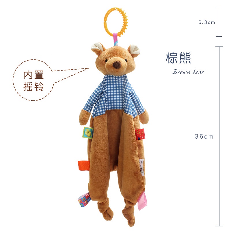 Khăn lông mềm mại thoải mái họa tiết động vật hoạt hình dễ thương cho bé