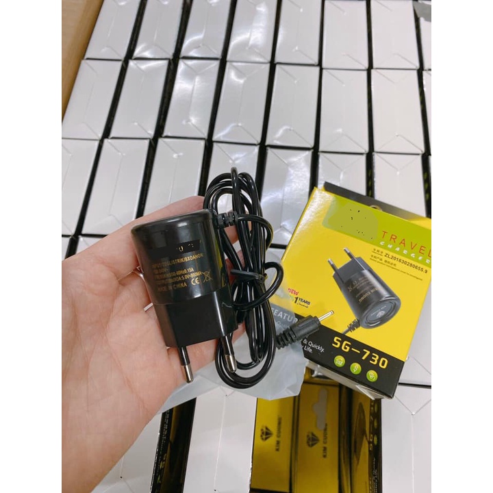 Sạc Nokia Chân Kim , Sạc Liền dây Kim Cương SG-730 6101 chui nhỏ