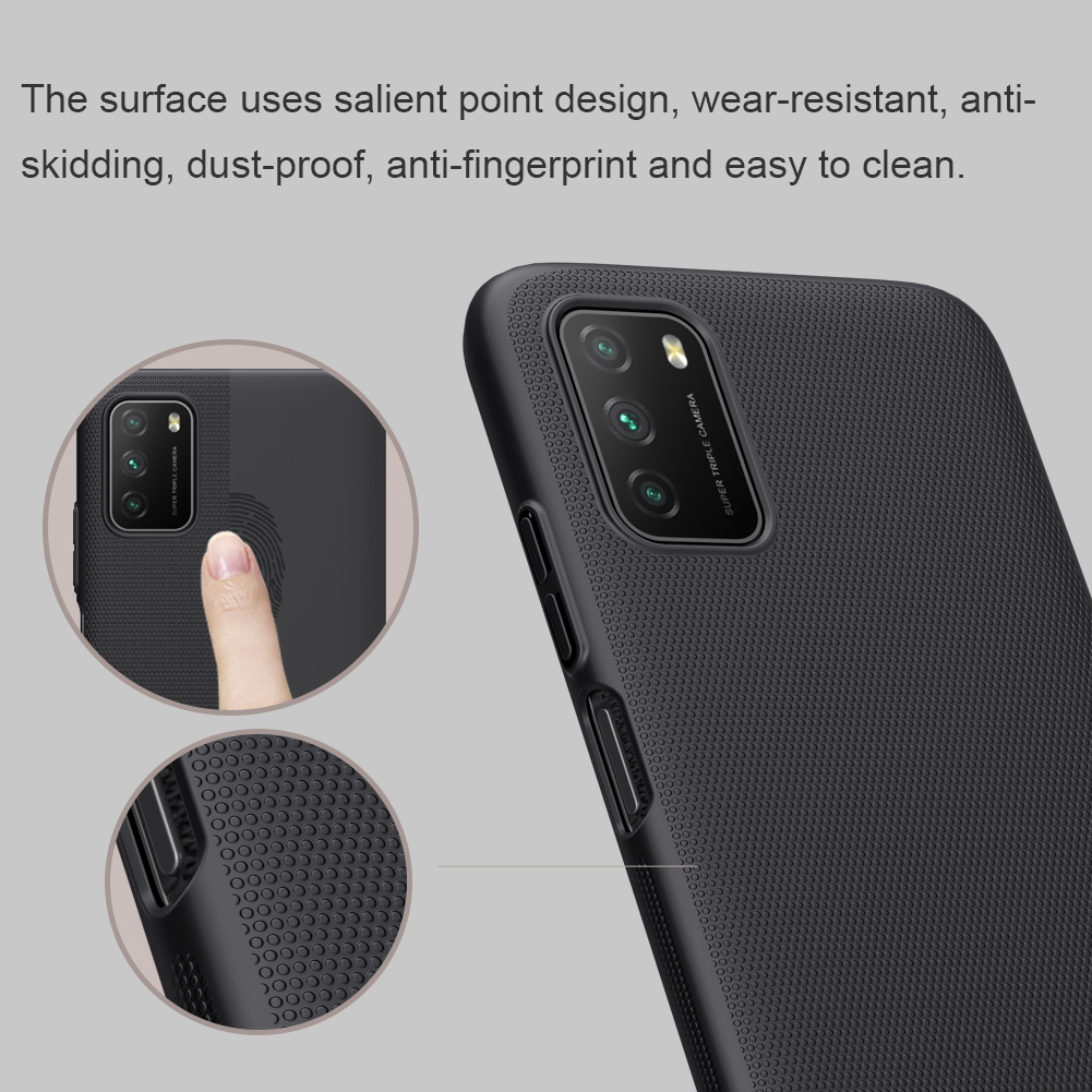 Ốp điện thoại NILLKIN nhựa PC mặt nhám chống sốc cho Xiaomi Poco M3