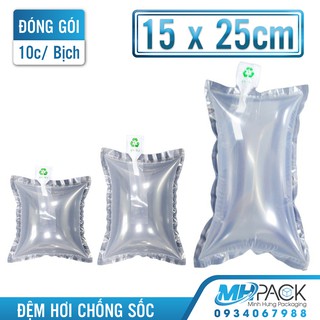 Túi đệm khí chống sốc [10 CÁI] 15x25cm bong bóng khí đệm hơi, túi hơi đệm khí, đệm hơi chèn hàng chống sốc-MHAPCK