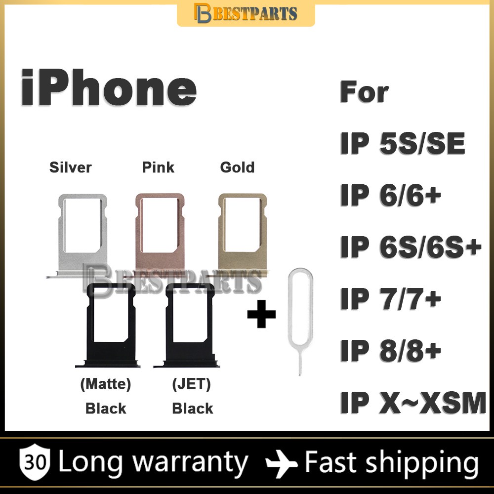 Khay Đựng SIM Điện Thoại Thay Thế Cho IPhone 6 6s 7 Plus 8 + X XS Max