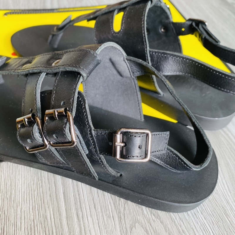 Sandal Unisex, dép quai ngang, dép nam da bò, không thấm nước, êm chân thoải mái  Atshoes XDMM02