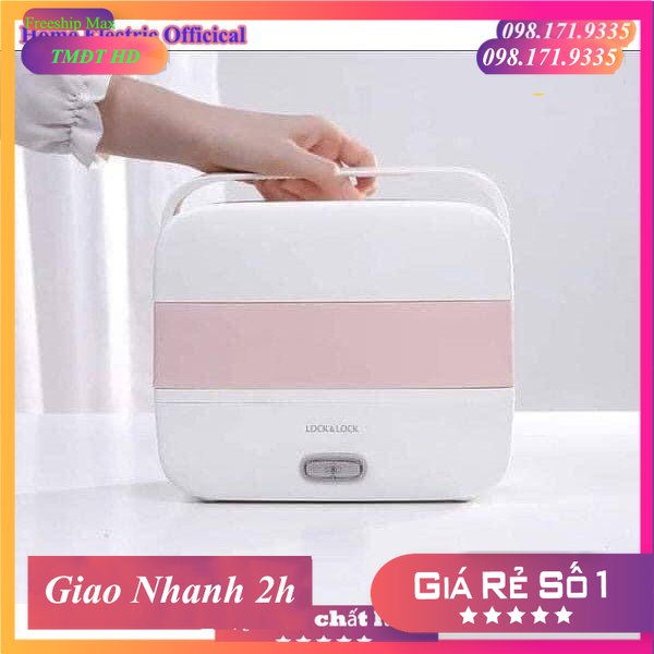 Hộp cơm điện Lock&lock Chính Hãng EJR236 Dung Tích 1.7L Có 2 Ngăn 4 Khay Đựng Inox 304 - Giá tốt chỉ hôm nay