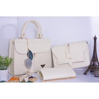 Bộ 3 túi ví PRADA kèm bông