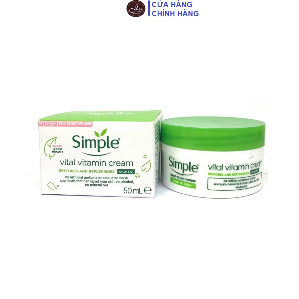 simple kind to skin vital vitamin night cream
