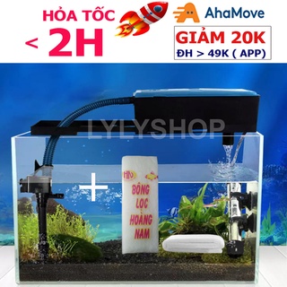 Máy Bơm Lọc Nước Hồ Cá RS 188 và Bông Lọc Loại Tốt - Bộ Bơm Lọc Nước Bể Cá Electrical RS 188