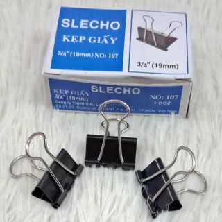 Kẹp bướm kẹp giấy SLECHO 3/4" (19mm) NO:107 1 DOZ - 12 cái 8936024063771