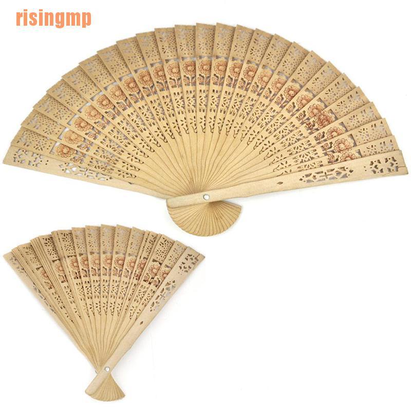 Quạt Xếp Bằng Gỗ Tre Họa Tiết Phong Cách Trung Hoa