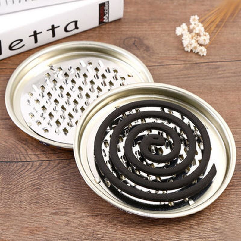 Giá Đỡ Nhang Muỗi Bằng Kim Loại Cỡ Lớn Kèm Nắp Đậy Tiện Dụng