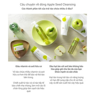 Khăn Ướt Tẩy Trang Innisfree Apple Seed Cleansing Tissue