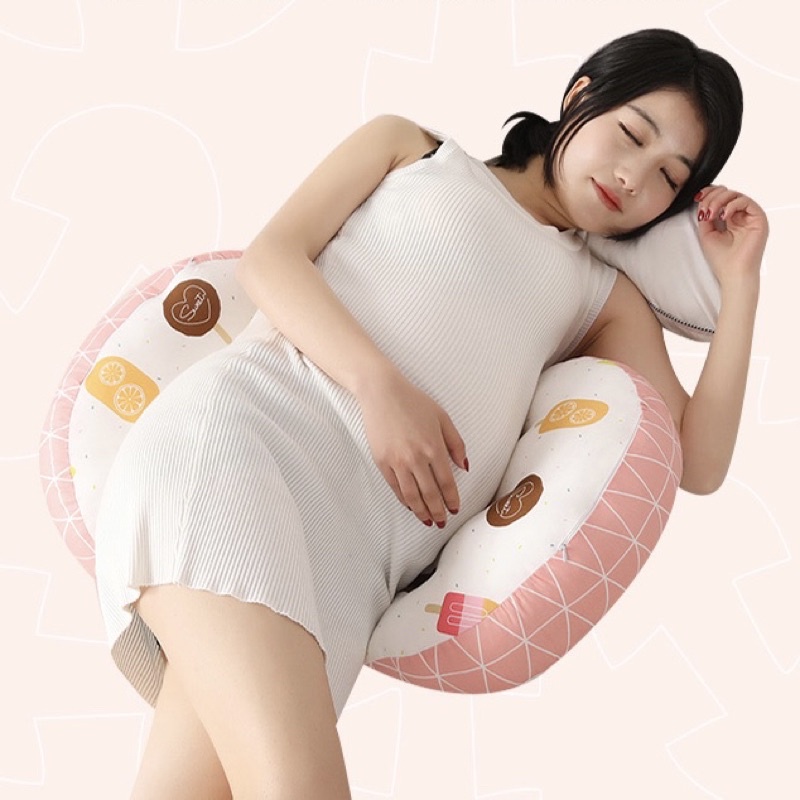 Gối bầu cánh tiên cao cấp, gối bà bầu, nâng đỡ bụng, hỗ trợ giảm đau lưng