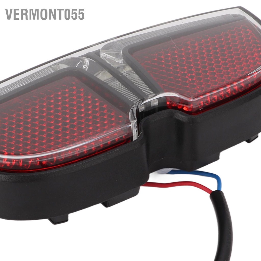 Vermont055 Xe đạp điện Đèn đuôi 6V cảnh báo ban đêm Thiết bị đi xe sau Phụ kiện động cơ