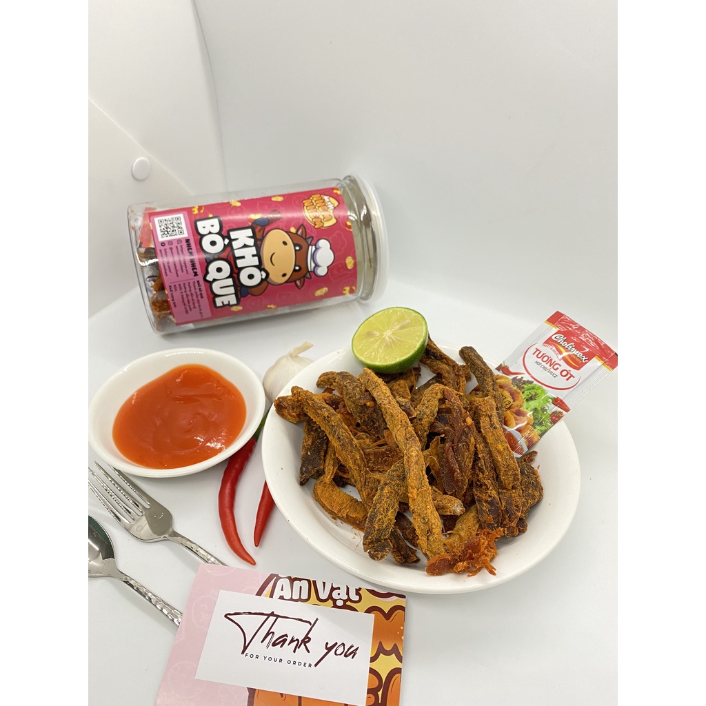 Khô bò que Nhem Nhem 250g Đồ ăn vặt Hà Nội vừa rẻ vừa ngon | BigBuy360 - bigbuy360.vn