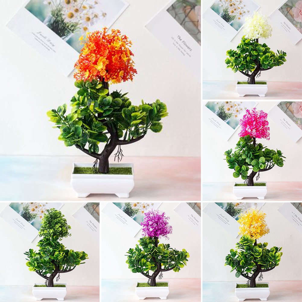 Chậu Cây Bonsai Giả Trang Trí Nhà Cửa