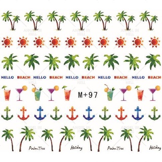 M+97-172 Nail sticker ( dán nước ) _ kéo để xem mẫu