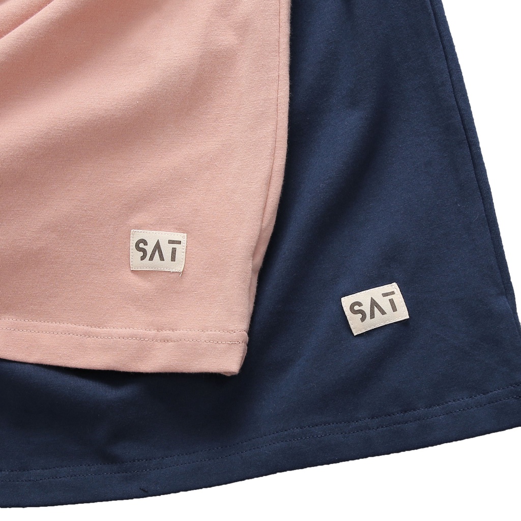 Áo thun trơn, T'shirt Basic cổ tròn SAT TS-03 unisex, vải cotton mềm mịn, dày dặn, trẻ trung chuẩn form