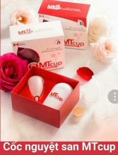 Cốc nguyệt san mt cup (tặng kèm cốc tiệt trùng, sổ tay mt cup, túi giấy siêu xinh, viên phụ khoa)